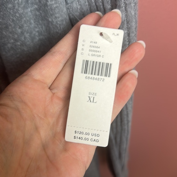 NWT Anthropologie Daily Practice draped cowl neck gray midi dress size XL - Picture 7 of 10